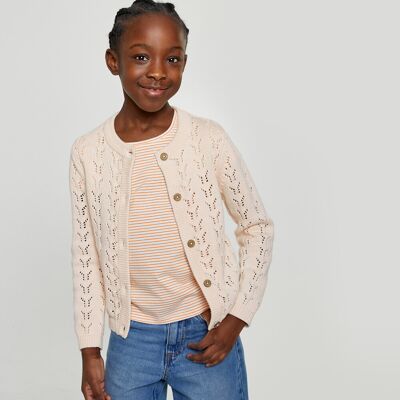 LA REDOUTE COLLECTIONS Cardigan con bottoni in maglia traforata LA REDOUTE COLLECTIONS Cardigan con bottoni in maglia traforata