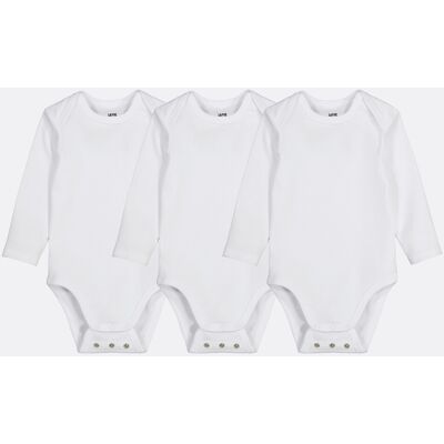 LA REDOUTE COLLECTIONS Set di 3 body evolutivi a maniche lunghe LA REDOUTE COLLECTIONS Set di 3 body evolutivi a maniche lunghe