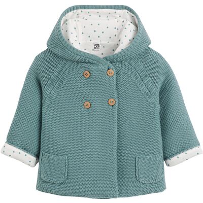 LA REDOUTE COLLECTIONS Cardigan con cappuccio grossa maglia, fodera jersey LA REDOUTE COLLECTIONS Cardigan con cappuccio grossa maglia, fodera jersey