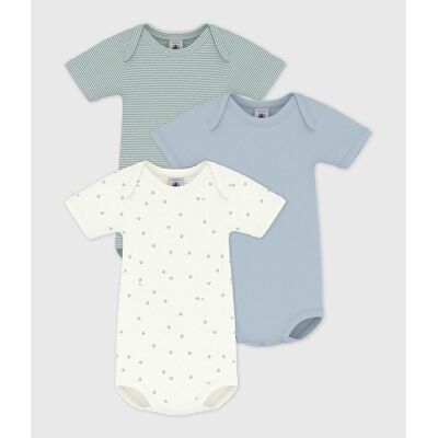 PETIT BATEAU Confezione da 3 body maniche corte PETIT BATEAU Confezione da 3 body maniche corte