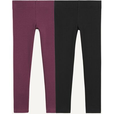 LA REDOUTE COLLECTIONS Confezione da 2 leggings a coste LA REDOUTE COLLECTIONS Confezione da 2 leggings a coste