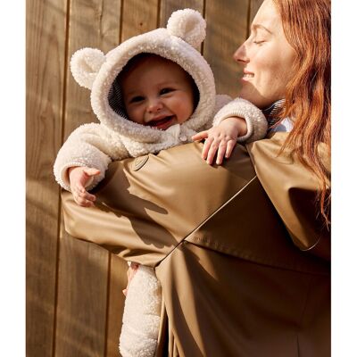 PETIT BATEAU Tuta in sherpa foderata con orecchie PETIT BATEAU Tuta in sherpa foderata con orecchie