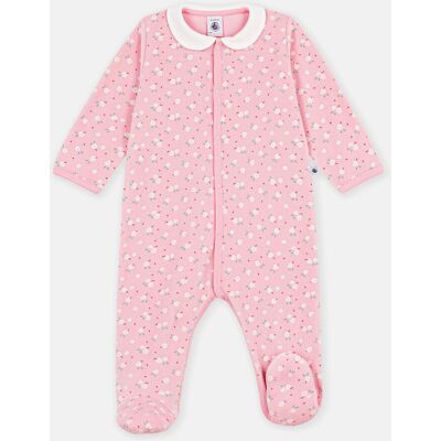 PETIT BATEAU Pigiama con stampa a fiori, colletto Claudine PETIT BATEAU Pigiama con stampa a fiori, colletto Claudine