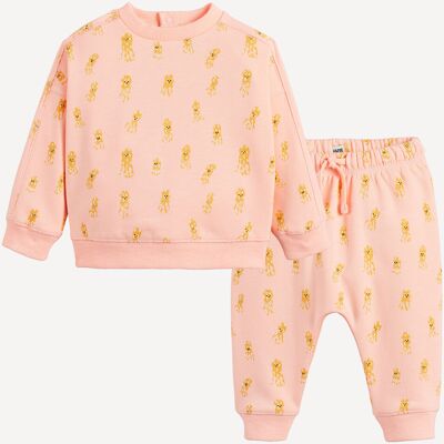 LA REDOUTE COLLECTIONS Set di 2 pezzi, felpa e pantaloni alla turca, stampa con polipi, in pile LA REDOUTE COLLECTIONS Set di 2 pezzi, felpa e pantaloni alla turca, stampa con polipi, in pile