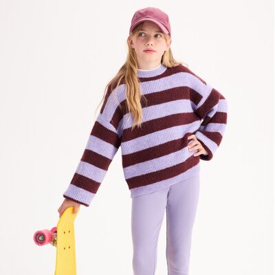 LA REDOUTE COLLECTIONS Maglione girocollo a righe in grossa maglia LA REDOUTE COLLECTIONS Maglione girocollo a righe in grossa maglia