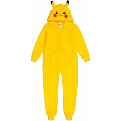POKEMON Sovrapigiama con cappuccio in pile, Pikachu POKEMON Sovrapigiama con cappuccio in pile, Pikachu