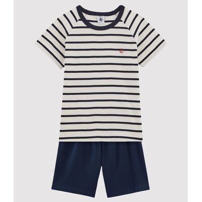 PETIT BATEAU Pigiama corto a righe 3-12 anni PETIT BATEAU Pigiama corto a righe 3-12 anni