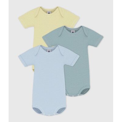 PETIT BATEAU Confezione da 3 body maniche corte PETIT BATEAU Confezione da 3 body maniche corte