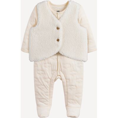 LA REDOUTE COLLECTIONS Set pigiama e gilet in sherpa per neonati LA REDOUTE COLLECTIONS Set pigiama e gilet in sherpa per neonati