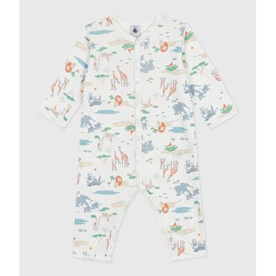 PETIT BATEAU Pigiama in cotone, senza piedi, stampa animaletti PETIT BATEAU Pigiama in cotone, senza piedi, stampa animaletti