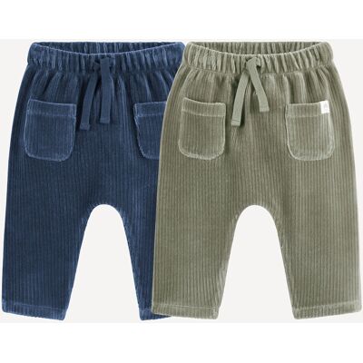 LA REDOUTE COLLECTIONS Confezione da 2 pantaloni alla turca in velluto a coste LA REDOUTE COLLECTIONS Confezione da 2 pantaloni alla turca in velluto a coste