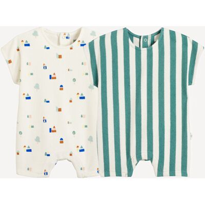 LA REDOUTE COLLECTIONS Set di 2 tutine in spugna stampata LA REDOUTE COLLECTIONS Set di 2 tutine in spugna stampata