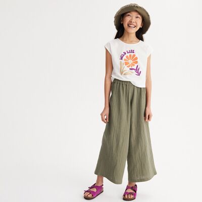 LA REDOUTE COLLECTIONS Pantaloni larghi in garza di cotone LA REDOUTE COLLECTIONS Pantaloni larghi in garza di cotone