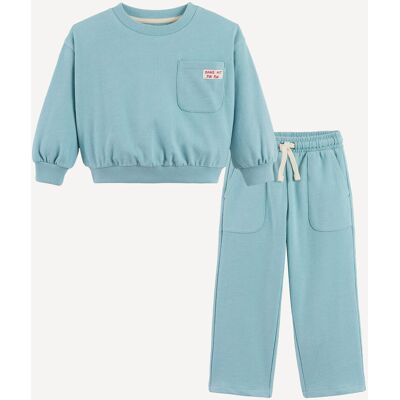 LA REDOUTE COLLECTIONS Set 2 pezzi con felpa con scollo rotondo e pantaloni LA REDOUTE COLLECTIONS Set 2 pezzi con felpa con scollo rotondo e pantaloni
