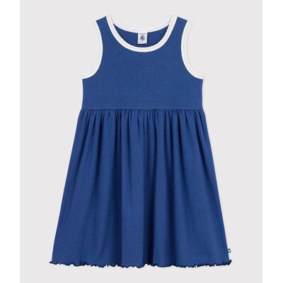 PETIT BATEAU Abito senza maniche in cotone tinta unita PETIT BATEAU Abito senza maniche in cotone tinta unita