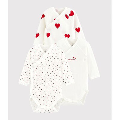 PETIT BATEAU Set di 3 body con apertura incrociata PETIT BATEAU Set di 3 body con apertura incrociata
