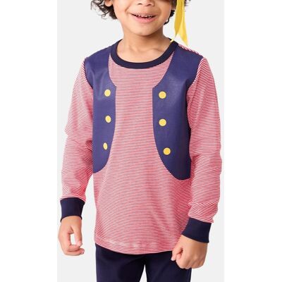 PETIT BATEAU Pigiama per bambini travestimento da pirata in cotone PETIT BATEAU Pigiama per bambini travestimento da pirata in cotone