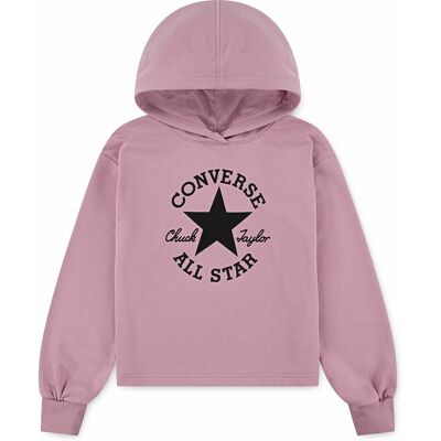 CONVERSE Felpa con cappuccio in tessuto non spazzolato CONVERSE Felpa con cappuccio in tessuto non spazzolato