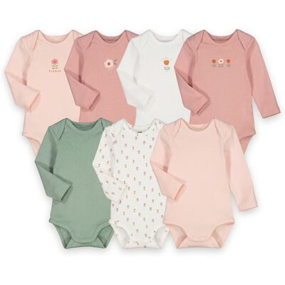 LA REDOUTE COLLECTIONS Confezione da 7 body a maniche lunghe LA REDOUTE COLLECTIONS Confezione da 7 body a maniche lunghe