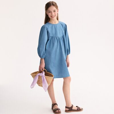 LA REDOUTE COLLECTIONS Abito con maniche a 3/4 in denim leggero LA REDOUTE COLLECTIONS Abito con maniche a 3/4 in denim leggero