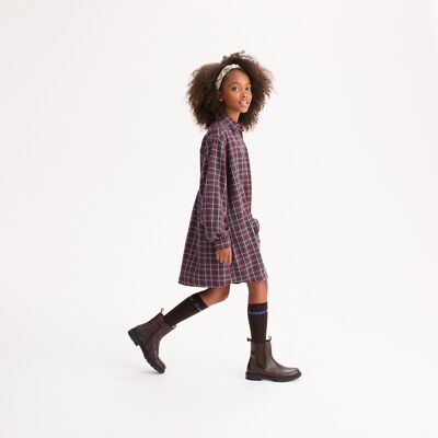 LA REDOUTE COLLECTIONS Abito dritto a quadri a maniche lunghe LA REDOUTE COLLECTIONS Abito dritto a quadri a maniche lunghe