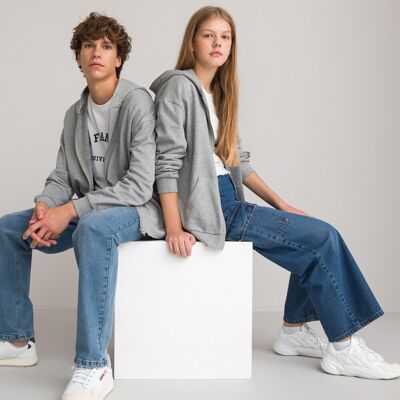 LA REDOUTE COLLECTIONS Felpa con cerniera e cappuccio unisex LA REDOUTE COLLECTIONS Felpa con cerniera e cappuccio unisex