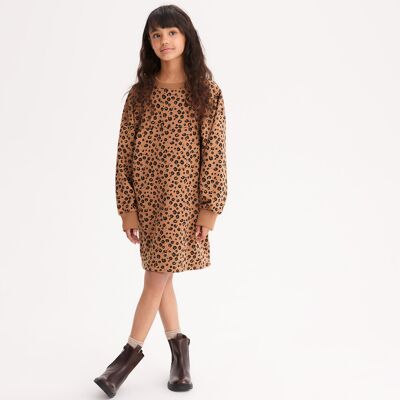 LA REDOUTE COLLECTIONS Abito in maglia a maniche lunghe, stampa leopardata, pile LA REDOUTE COLLECTIONS Abito in maglia a maniche lunghe, stampa leopardata, pile
