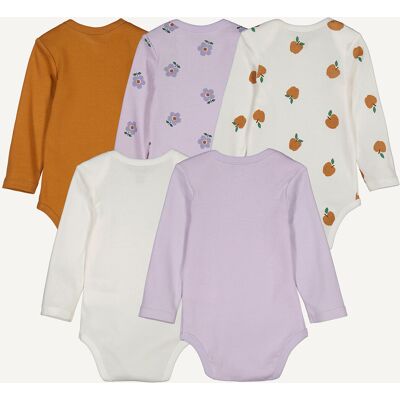 LA REDOUTE COLLECTIONS Confezione da 5 body a maniche lunghe LA REDOUTE COLLECTIONS Confezione da 5 body a maniche lunghe