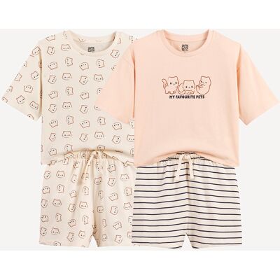 LA REDOUTE COLLECTIONS Set di 2 pigiami corti, motivo Kawaii LA REDOUTE COLLECTIONS Set di 2 pigiami corti, motivo Kawaii