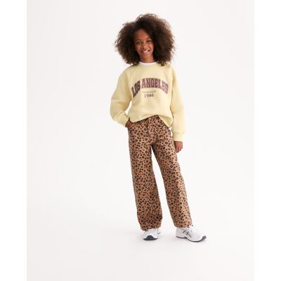 LA REDOUTE COLLECTIONS Jeans a gamba larga con stampa leopardata LA REDOUTE COLLECTIONS Jeans a gamba larga con stampa leopardata