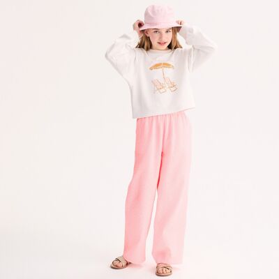 LA REDOUTE COLLECTIONS Pantaloni larghi, vita elasticizzata, stampa a righe LA REDOUTE COLLECTIONS Pantaloni larghi, vita elasticizzata, stampa a righe