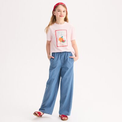 LA REDOUTE COLLECTIONS Pantaloni a gamba larga in denim leggero LA REDOUTE COLLECTIONS Pantaloni a gamba larga in denim leggero
