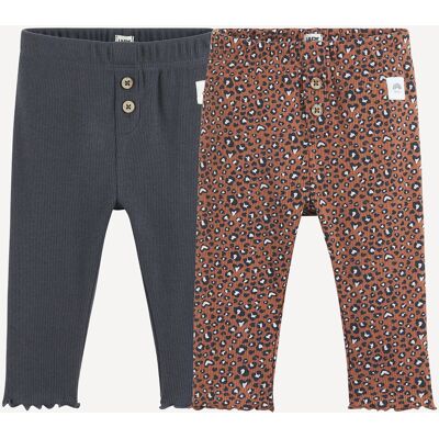 LA REDOUTE COLLECTIONS Confezione da 2 leggings a coste LA REDOUTE COLLECTIONS Confezione da 2 leggings a coste
