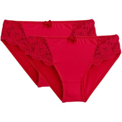 ANNE WEYBURN Confezione da 2 slip in pizzo e microfibra Anthea ANNE WEYBURN Confezione da 2 slip in pizzo e microfibra Anthea