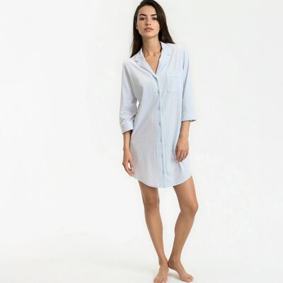 ANNE WEYBURN Camicia da notte a righe, jersey di puro cotone ANNE WEYBURN Camicia da notte a righe, jersey di puro cotone