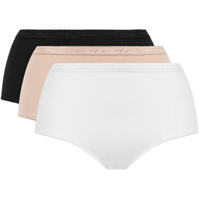PLAYTEX Confezione 2 + 1 gratuito slips midi in cotone bio PLAYTEX Confezione 2 + 1 gratuito slips midi in cotone bio