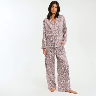 ANNE WEYBURN Pigiama in satin stampato ANNE WEYBURN Pigiama in satin stampato