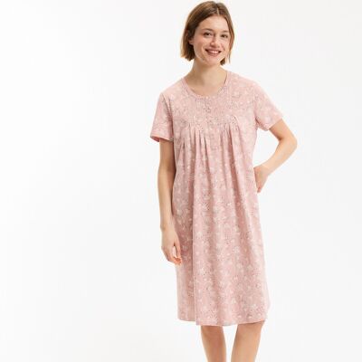 ANNE WEYBURN Camicia da notte in cotone stampato, maniche corte ANNE WEYBURN Camicia da notte in cotone stampato, maniche corte