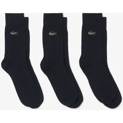 LACOSTE Set di 3 paia di calzini alti, in jersey LACOSTE Set di 3 paia di calzini alti, in jersey