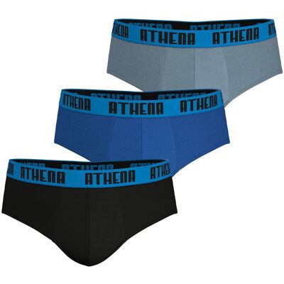 Athena Confezione da 3 slip BASIC COLOR Athena Confezione da 3 slip BASIC COLOR