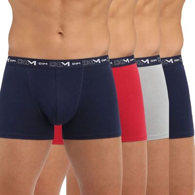 DIM Confezione da 4 boxer in cotone stretch DIM Confezione da 4 boxer in cotone stretch