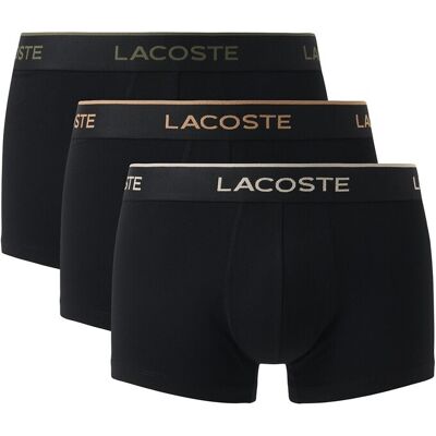 LACOSTE Confezione da 3 boxer elasticizzati in cotone tinta unita LACOSTE Confezione da 3 boxer elasticizzati in cotone tinta unita