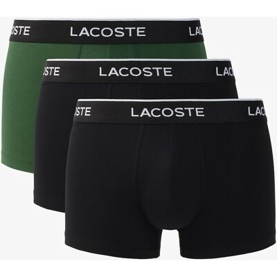 LACOSTE Set di 3 boxer tinta unita, cotone elasticizzato LACOSTE Set di 3 boxer tinta unita, cotone elasticizzato