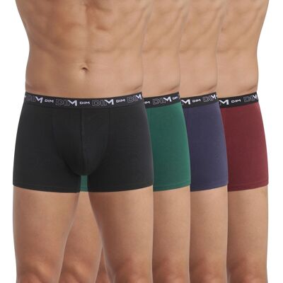 DIM Confezione da 4 boxer in cotone stretch DIM Confezione da 4 boxer in cotone stretch