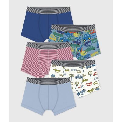 PETIT BATEAU Confezione da 5 boxer in cotone PETIT BATEAU Confezione da 5 boxer in cotone