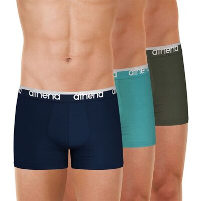 Athena Confezione da 3 boxer tinta unita Easy Bio Athena Confezione da 3 boxer tinta unita Easy Bio