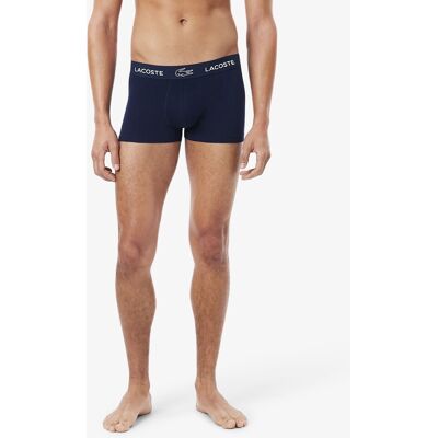 LACOSTE Confezione da 3 boxer elasticizzati in cotone tinta unita LACOSTE Confezione da 3 boxer elasticizzati in cotone tinta unita
