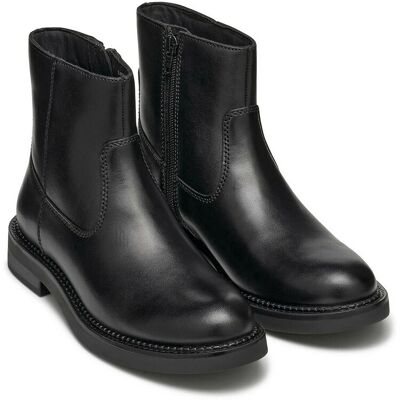 GEOX Stivaletti piatti cerniere in pelle Serilda GEOX Stivaletti piatti cerniere in pelle Serilda
