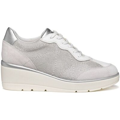 GEOX Scarpe da ginnastica con zeppa in pelle Ilde GEOX Scarpe da ginnastica con zeppa in pelle Ilde