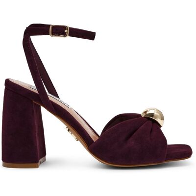 STEVE MADDEN Sandali con tacco a blocco in pelle scamosciata, MELADI STEVE MADDEN Sandali con tacco a blocco in pelle scamosciata, MELADI